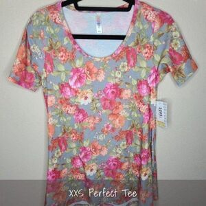 LuLaRoe Perfect T XXS Floral NEW